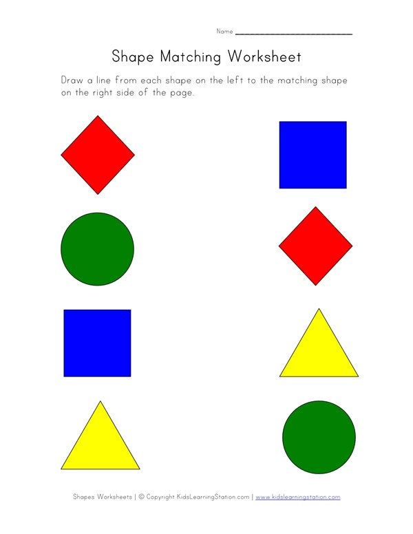 600x776 Printable Shapes Worksheet