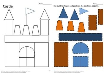 350x254 shapes cut and paste, shapes math centers,special education