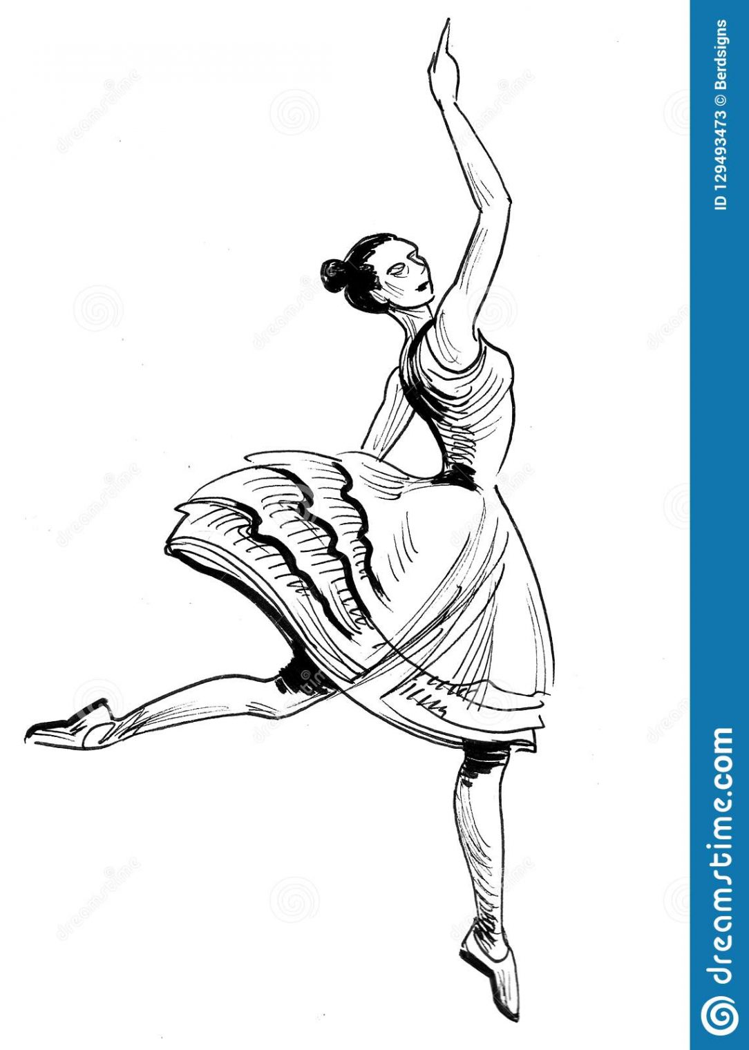 1084x1520 Ballet Drawings Step