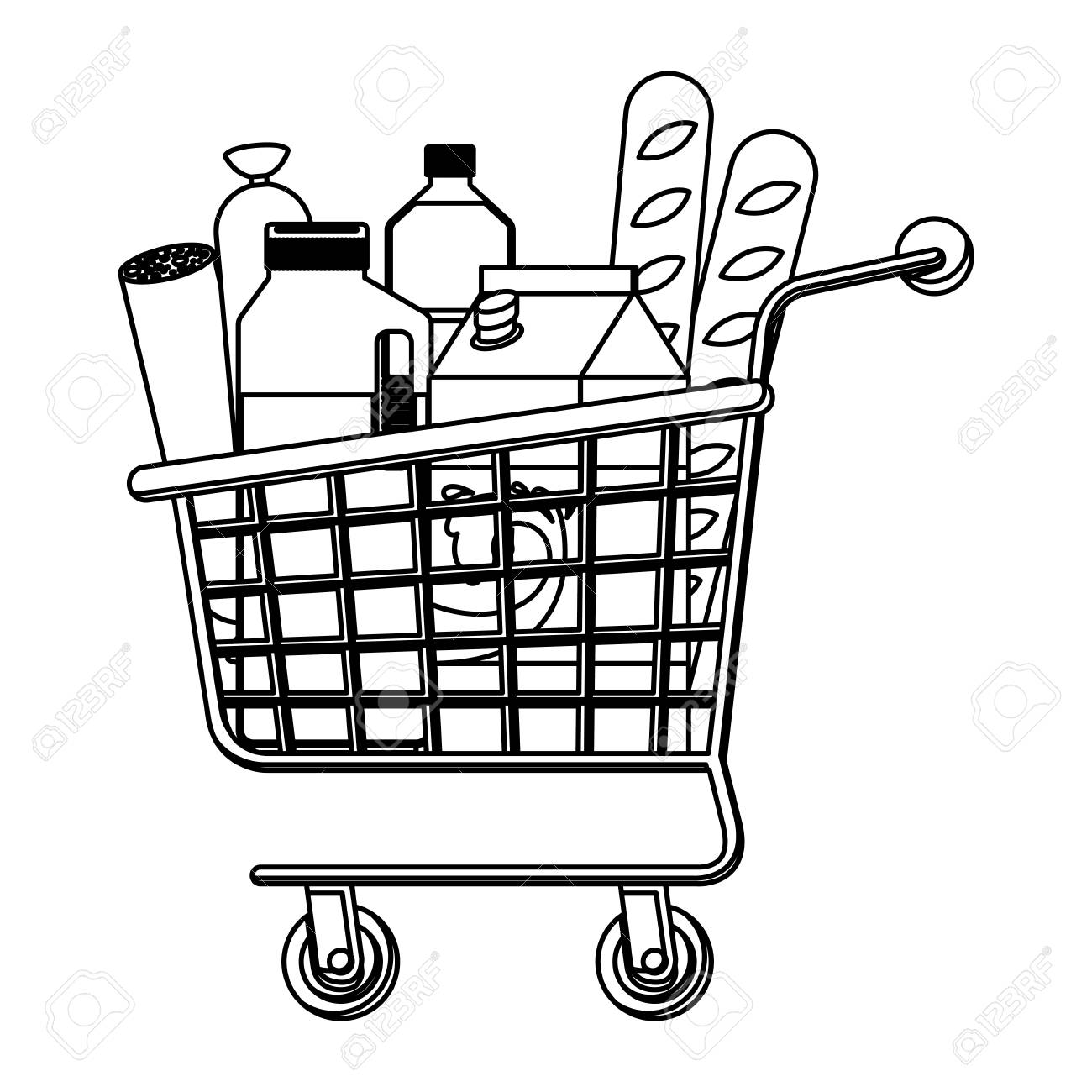 1300x1300 Supermarket Drawing Grocery Shop For Free Download