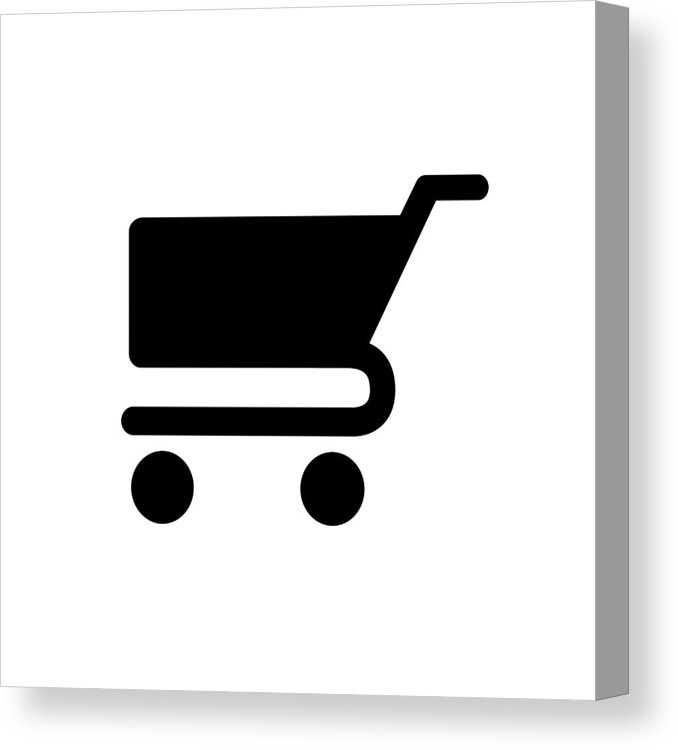 678x750 Shopping Cart Icon Vector Canvas Print Canvas Art