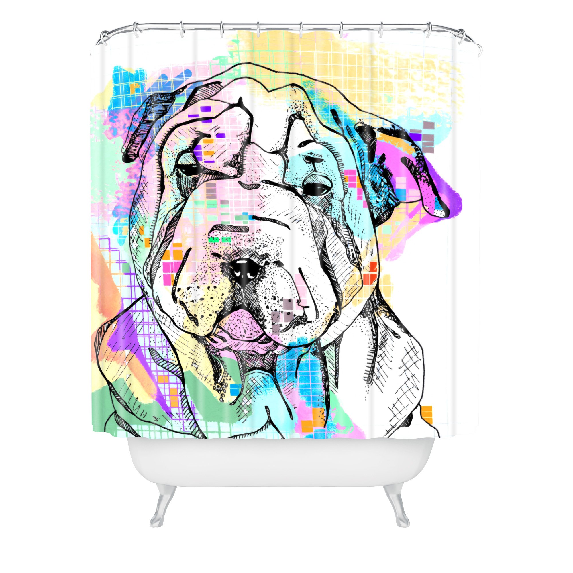 2000x2000 Sharpei Shower Curtain Casey Rogers