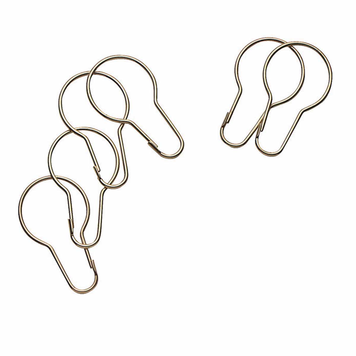1200x1200 Solid Brass Shower Curtain Hook Ring Set