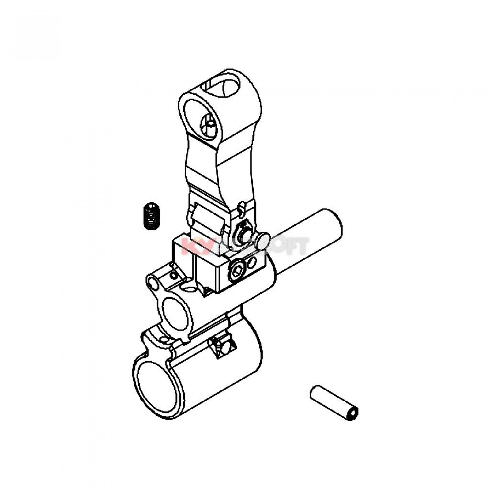 1600x1600 We Scar L Aeg Front Sight Set