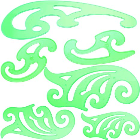 466x466 Pieces Plastic French Curve Ruler Multi Function Comic Template