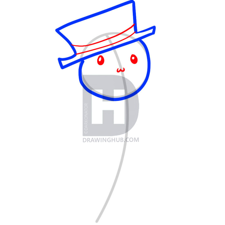 720x720 How To Draw A Snowman For Kids, Step