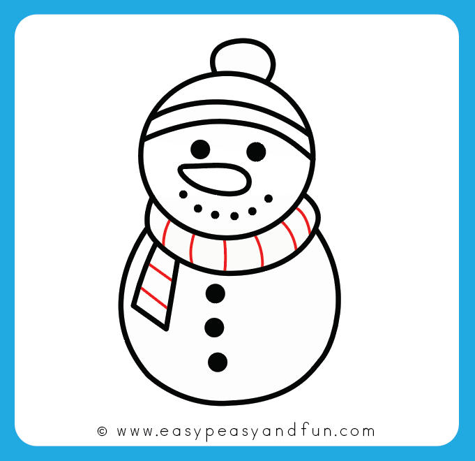 681x660 How To Draw A Snowman