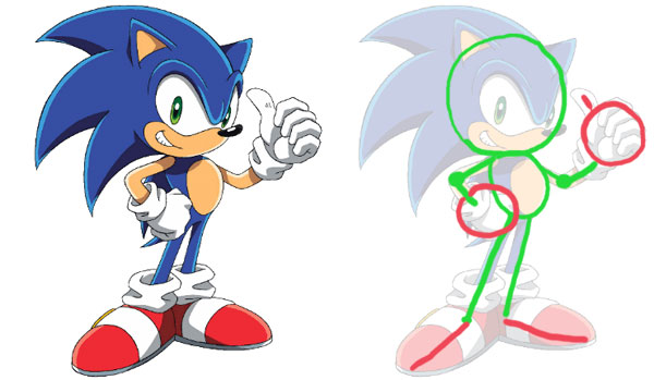 600x349 How To Draw Sonic
