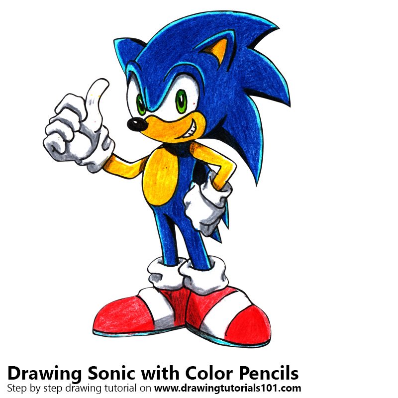 800x800 Sonic Colored Pencils
