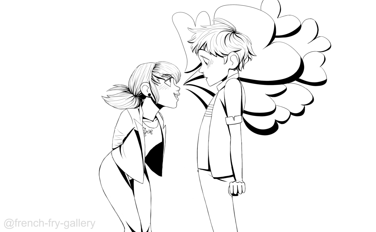 1280x792 spots paws flirty marinette and flustered adrien