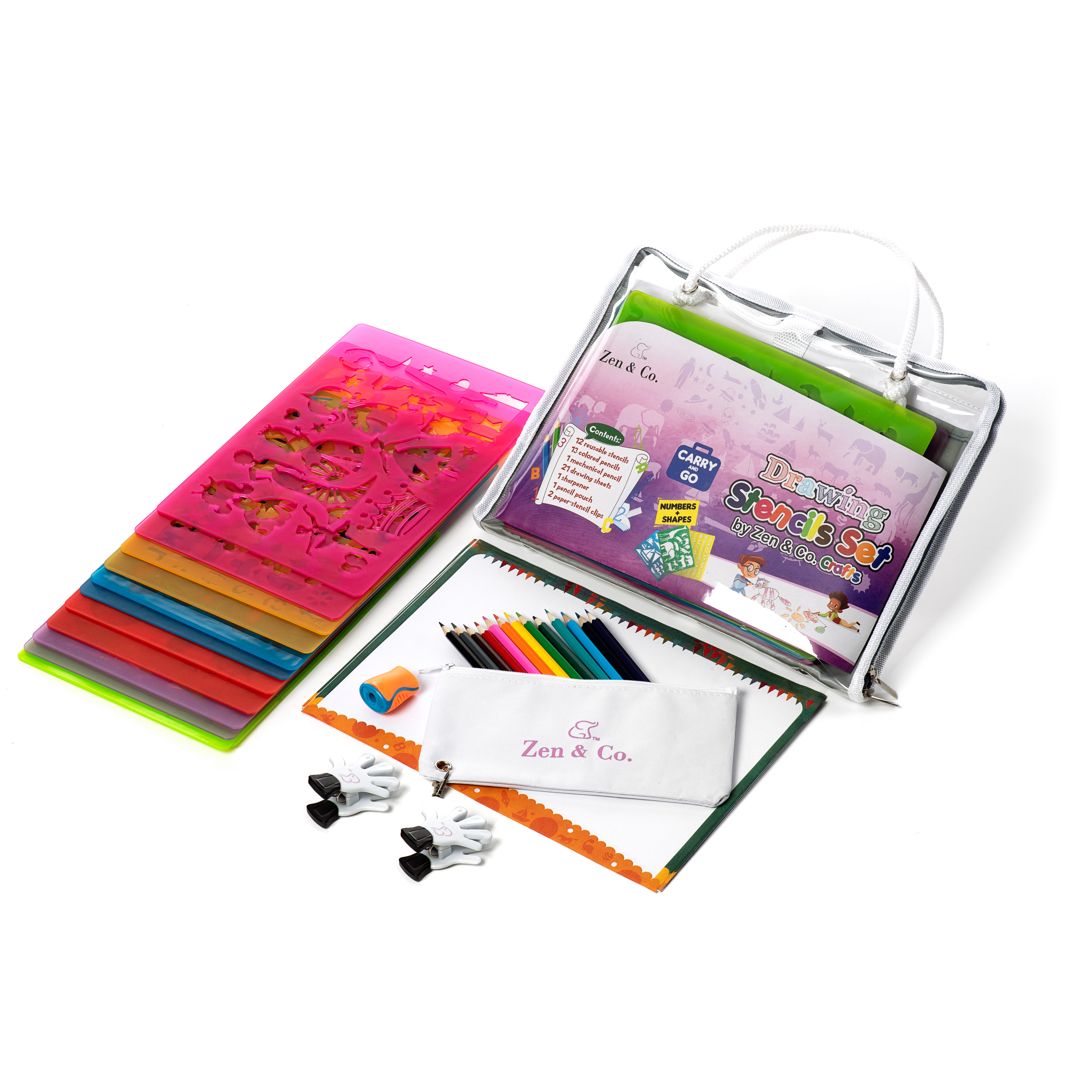 3500x3500 Drawing Stencil Set For Kids