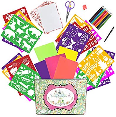 394x400 Drawing Stencils Set For Kids