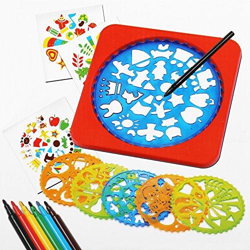 500x500 Arshiner Drawing Stencils Kit Creativity Activity Art Set