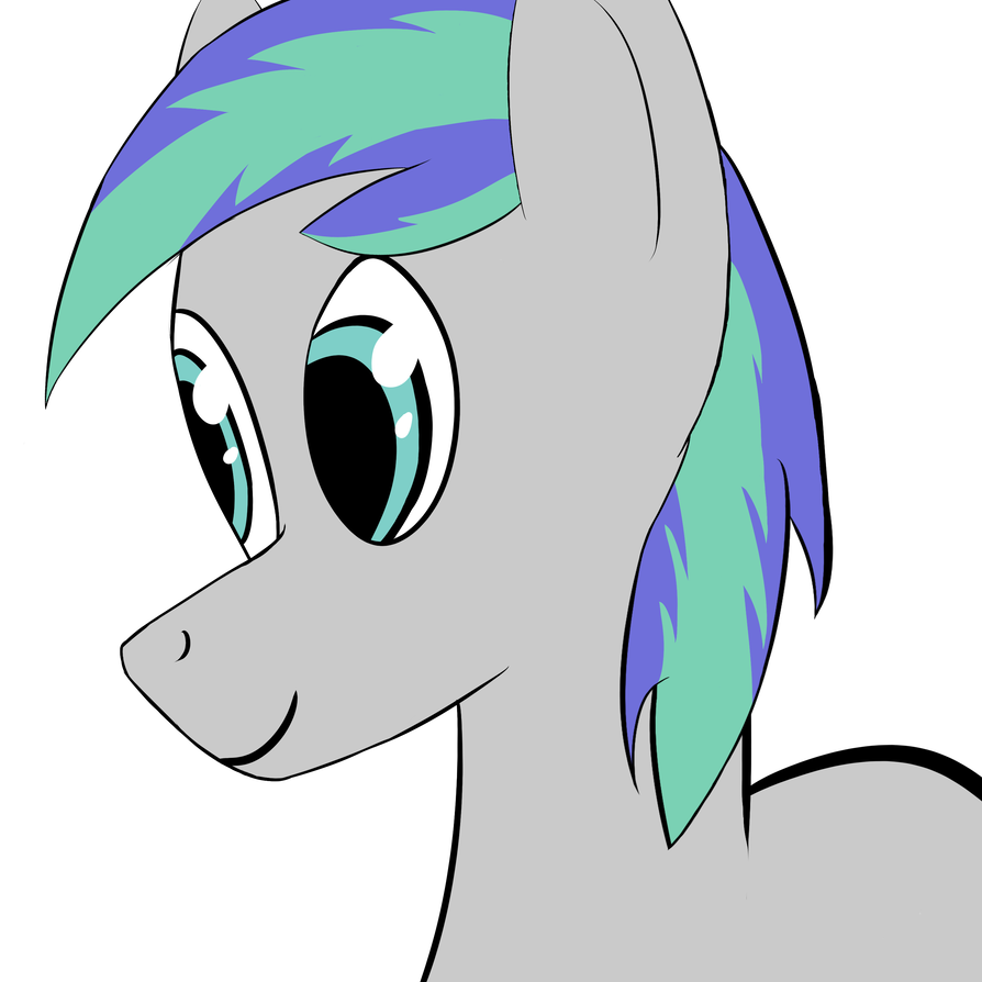 894x894 Storm Feather Digital Drawing