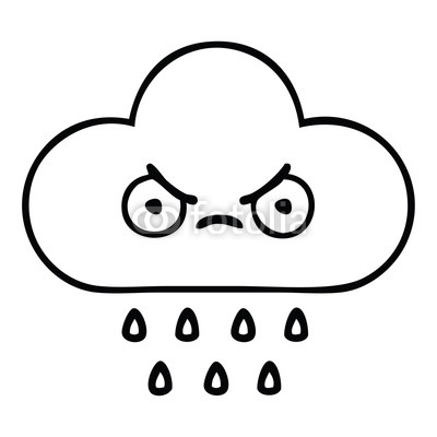 400x400 Line Drawing Cartoon Storm Rain Cloud Buy Photos Ap Images