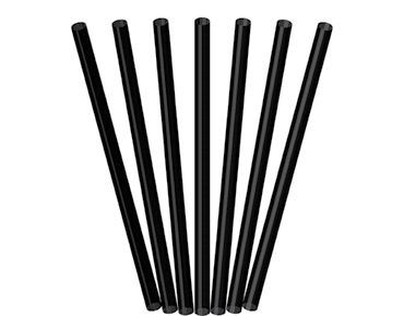 370x290 black jumbo plastic drinking straws