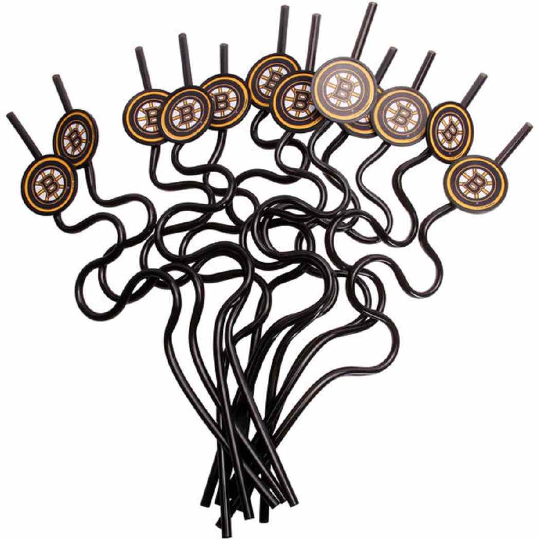 1050x1050 boston bruins nhl hockey sports party favor krazy straws