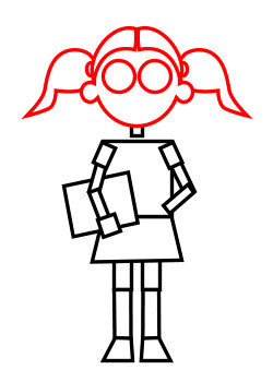 250x350 Drawing Cartoon Students