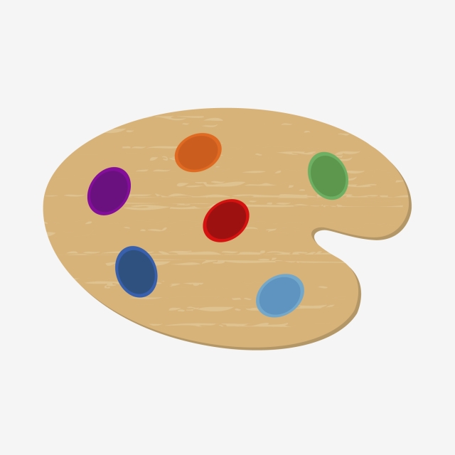 640x640 Student Stationery Cartoon Drawing Board Paint Decorative Element