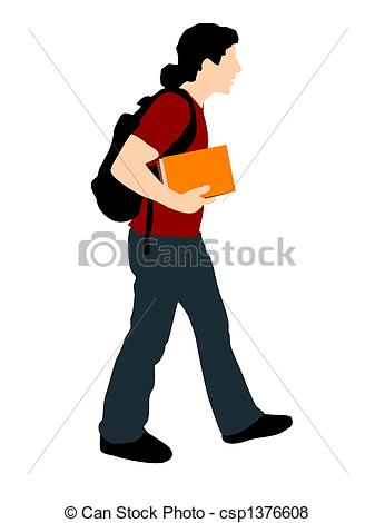 337x470 Students Walking Drawing Clipart, Free Download Clipart