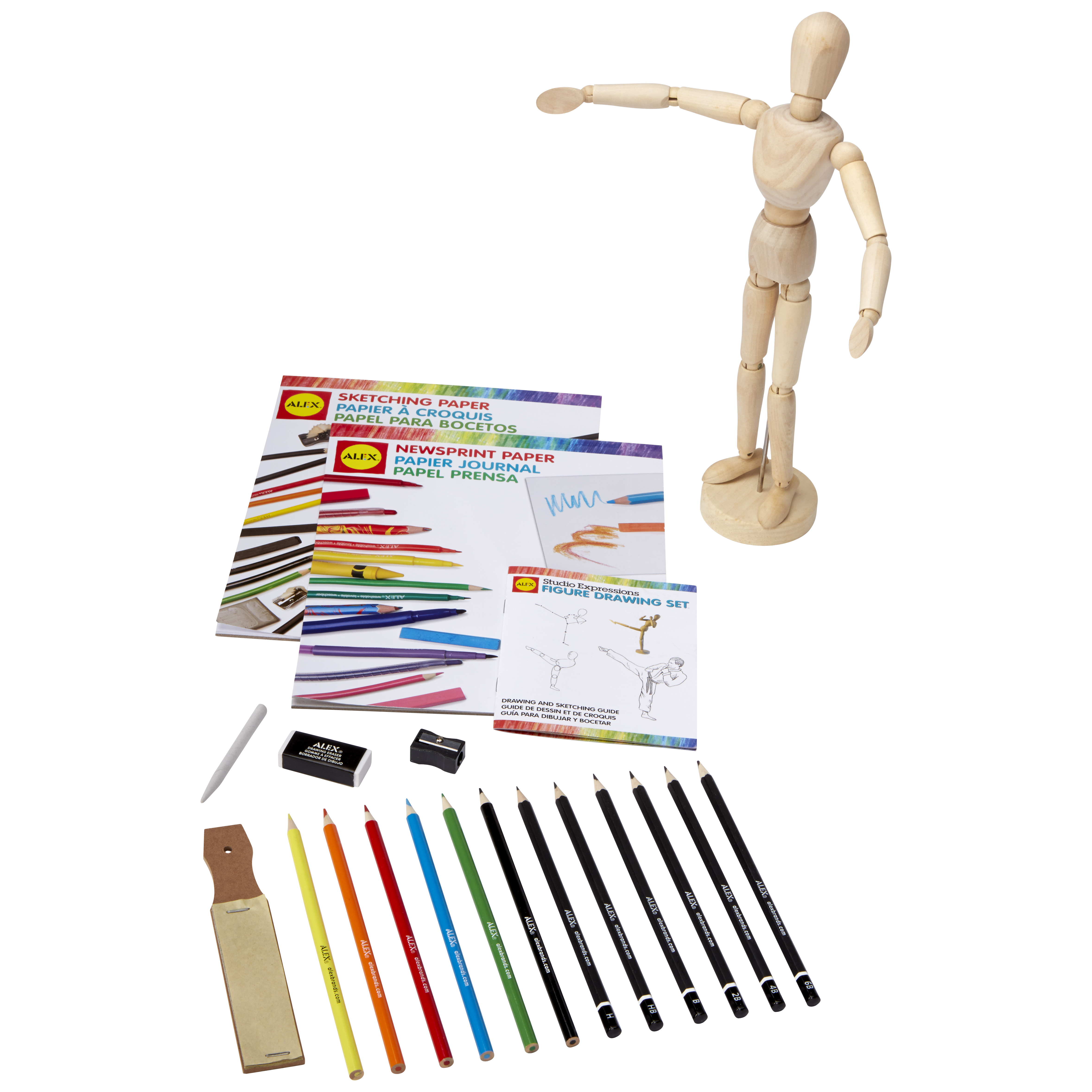 4712x4712 Alex Art Studio Expressions Figure Drawing Set