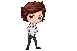 300x200 How To Draw Harry Styles Cartoon