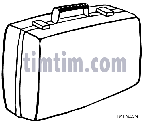 520x437 Free Drawing Of Suitcase Bw From The Category Holidays Tourism