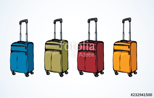 500x320 Suitcase Vector Drawing Stock Image And Royalty Free Vector