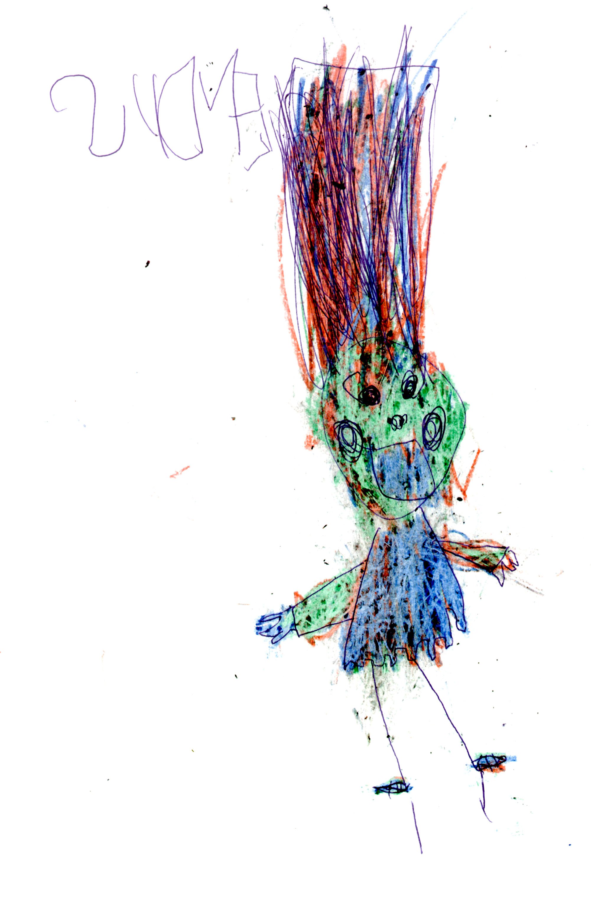 2000x3070 Kid Blogging Drawing