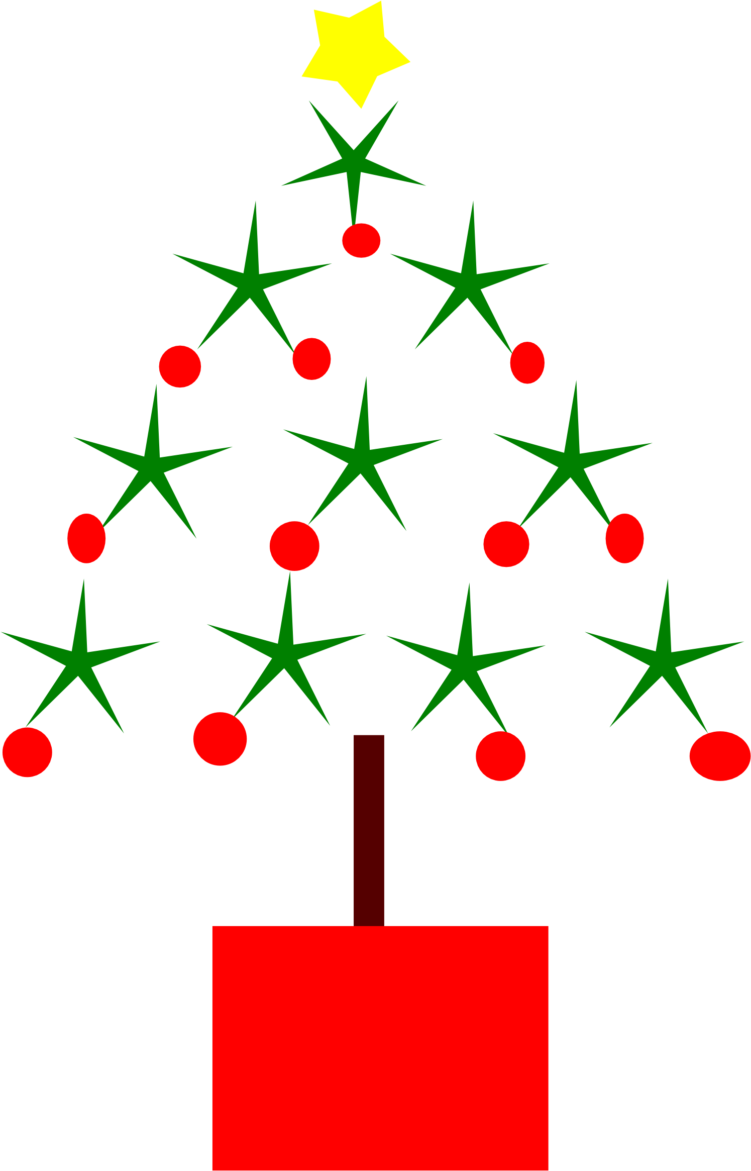 1495x2330 Hd Clip Art Christmas Tree Drawing Coloring Book