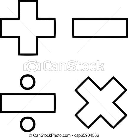 434x470 Line Drawing Cartoon Math Symbols Line Drawing Cartoon Of A Math