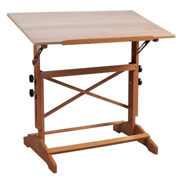 600x600 alvin pavillon art and drawing table unfinished wood top x