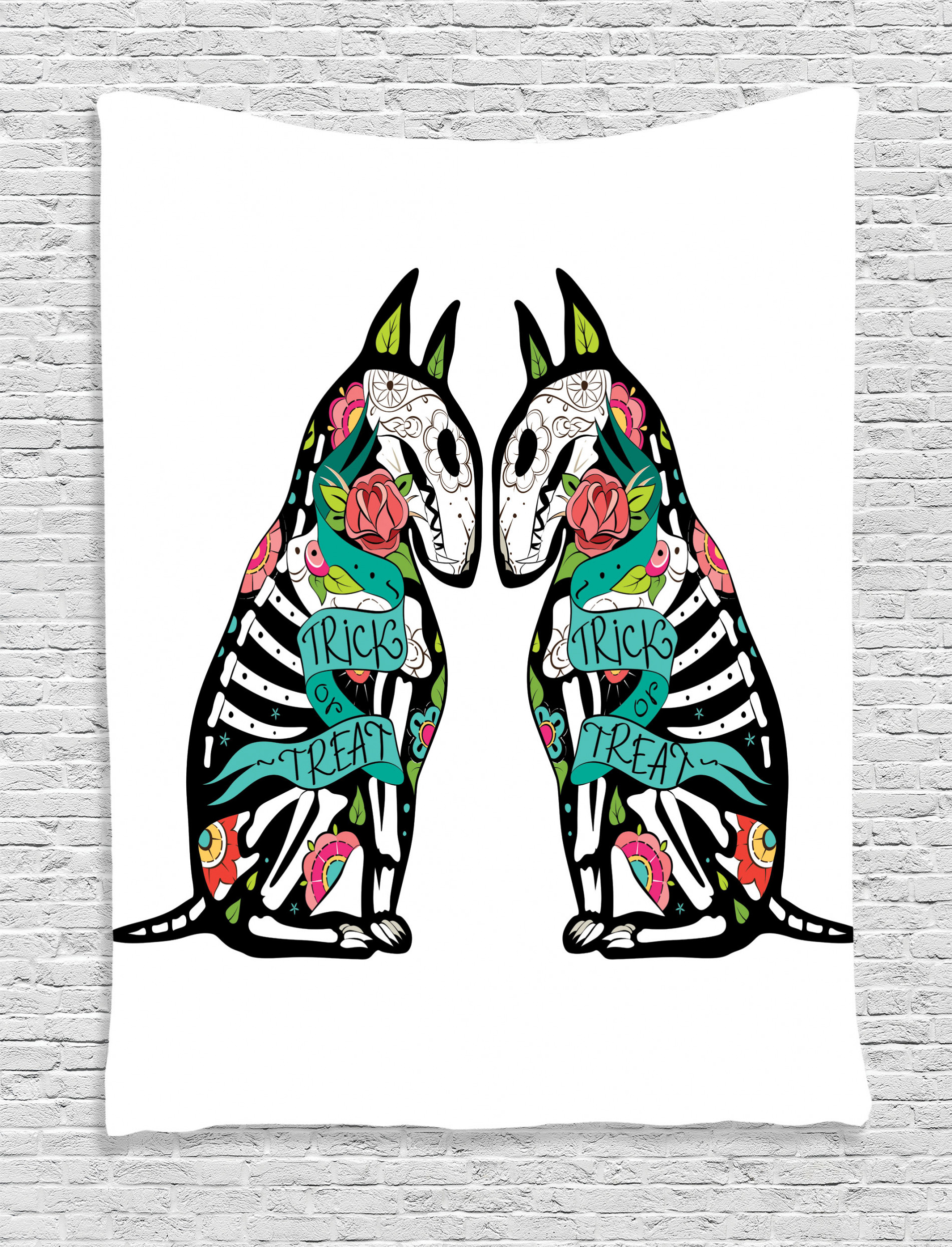 1901x2490 skeleton demon tapestry