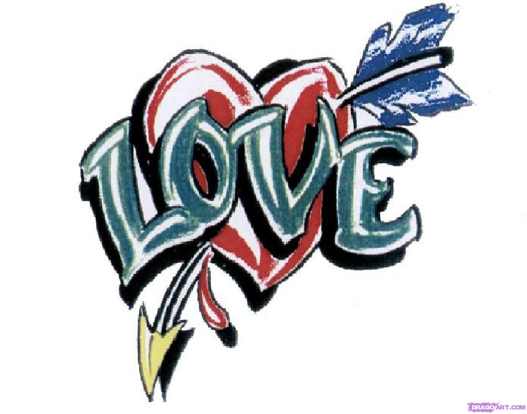 1750x1375 How To Draw A Love Tattoo, Step