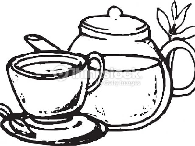 640x480 Drawn Tea Cup Drawing