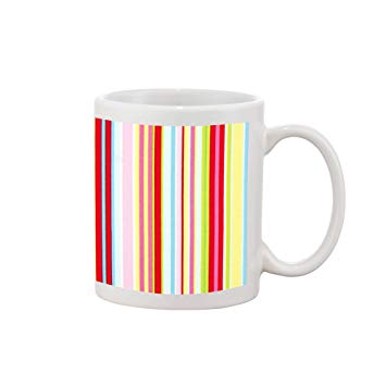 355x355 Colorful Vertical Lines Symmetrical Drawing Printed