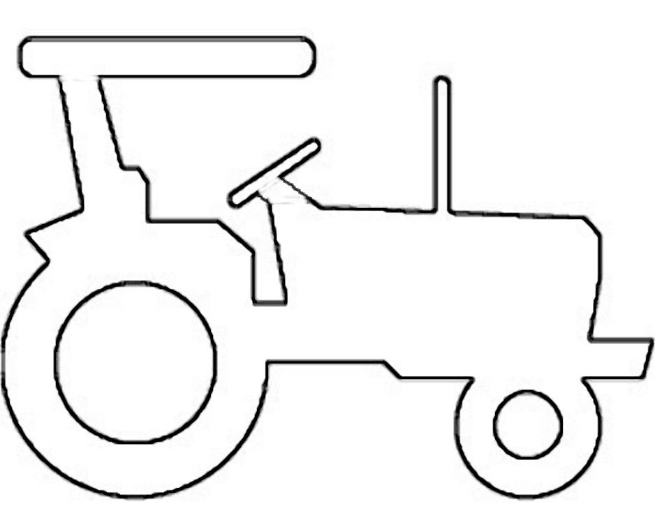 938x755 Collection Of Tractor Drawing Template High Quality Free