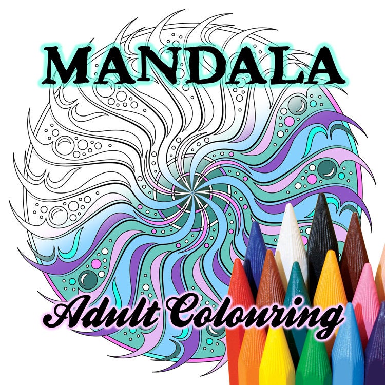 750x750 Mandala Colouring