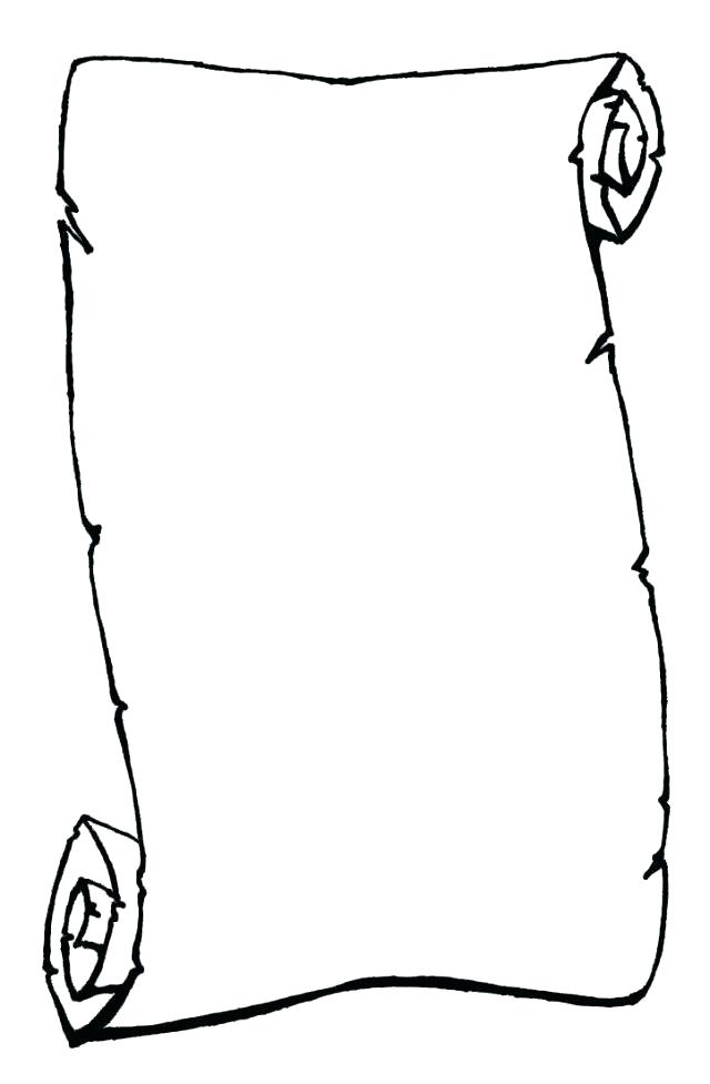 640x977 Scroll Paper Template Word Printable