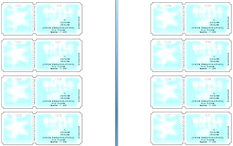 785x492 Fundraiser Ticket Template Free Download