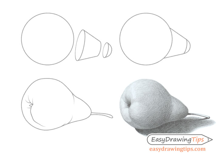 728x520 How To Draw A Realistic Pear Tutorial