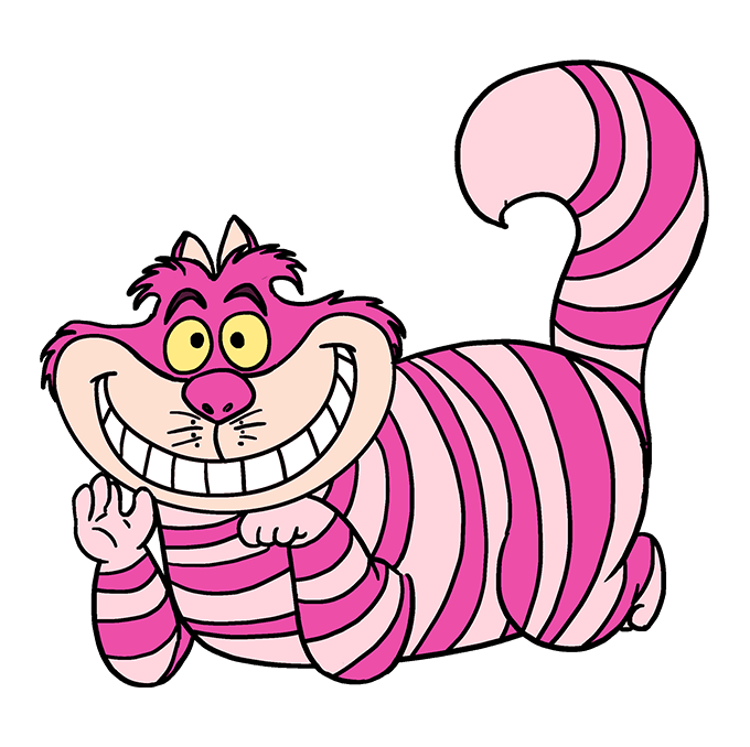 680x678 How To Draw The Cheshire Cat