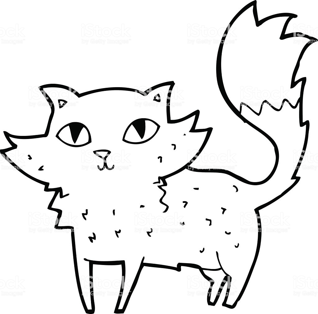 1024x1012 Line Drawing Animal Cat Awesome Grumpy Free Clip Art Christmas