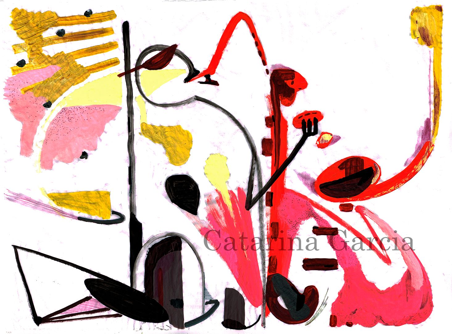 1465x1082 abstract musicians and music new drawing steemit