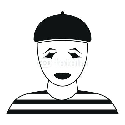 400x400 simple clown drawing clown icon simple illustration of clown