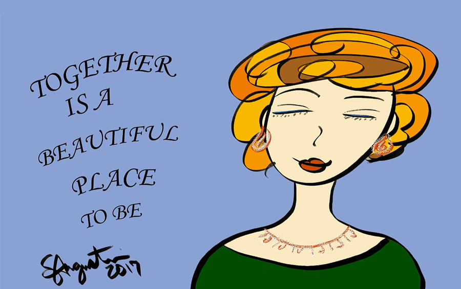 900x565 Together Is A Beautiful Place To Be Drawing