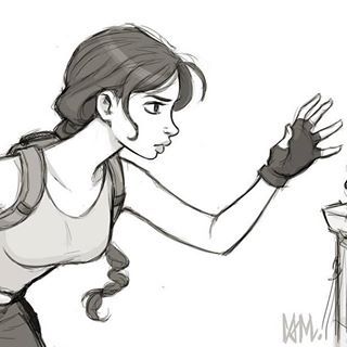 320x320 Lara Croft Sketch That Got Whipped Up While I Was Drawing Tonight