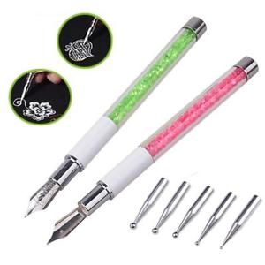 300x300 art nail liner brush manicure painting pen with dotting heads