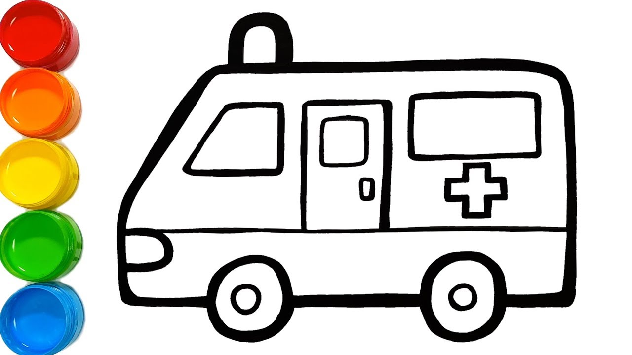 1280x720 Toy Ambulance Coloring And Drawing Learn Colors For Kids Jolly