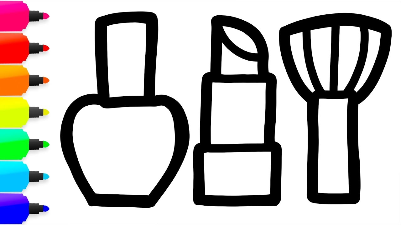 1280x720 Coloring Beauty Accessories Painting And Drawing For Kids